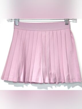 Athleta Girl Pleated Skort Pink Tennis Skirt Built-in Shorts Size XL/16